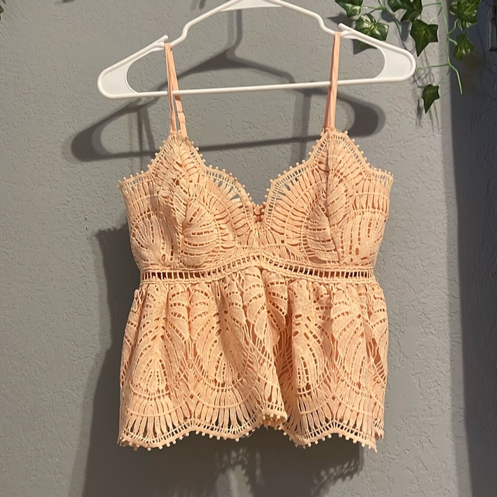 pink willow+root lacey shirt